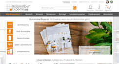 Desktop Screenshot of bueromoebel-experte.de