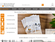 Tablet Screenshot of bueromoebel-experte.de